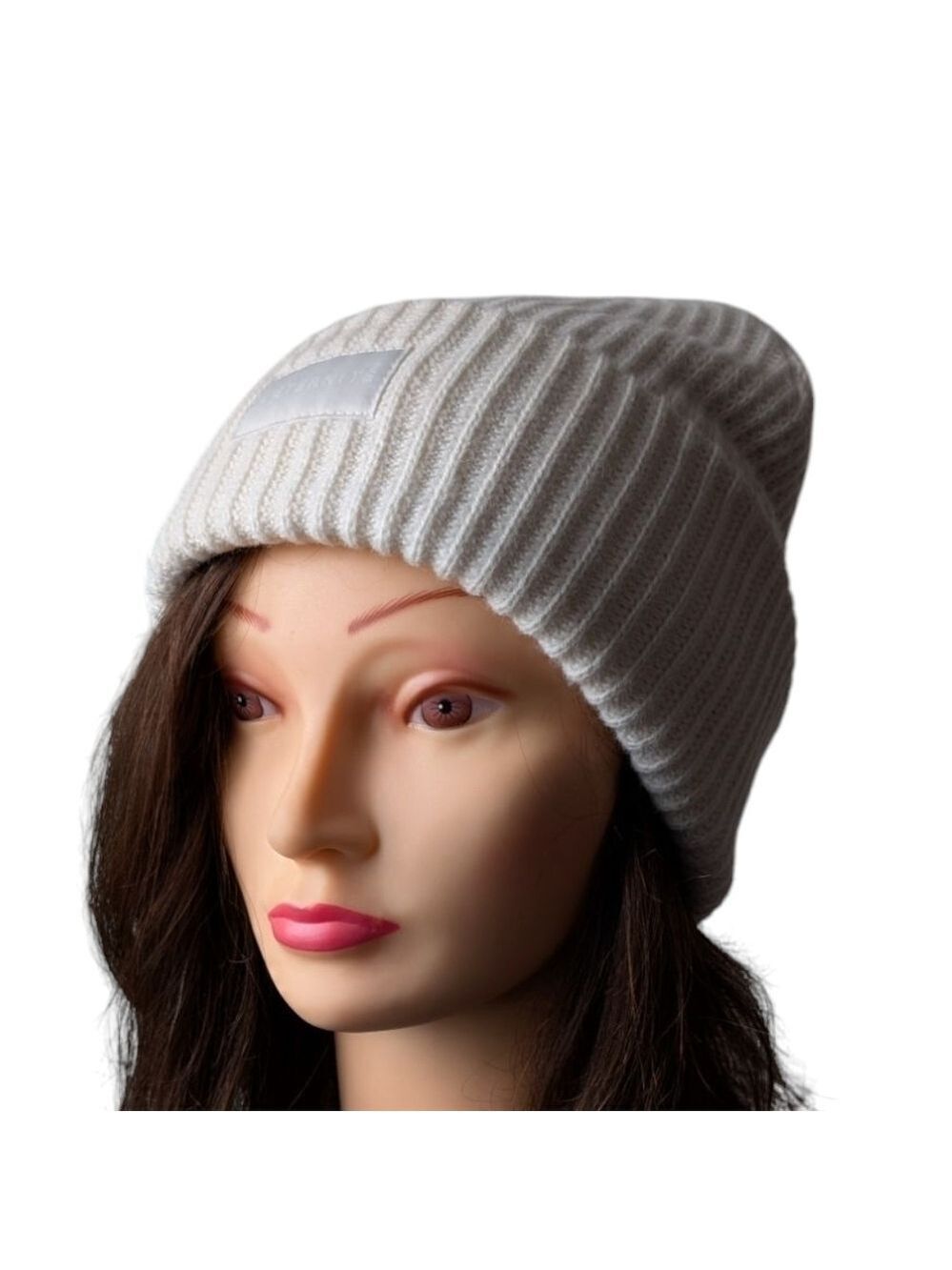 H&M • L'ÉTERNITÉ White Slouchy Knit Hat Beanie Toque